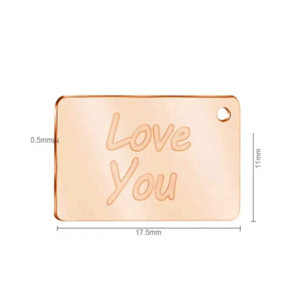 Unique “ Love You” Envelope Locket Necklace - Picture 7 of 9